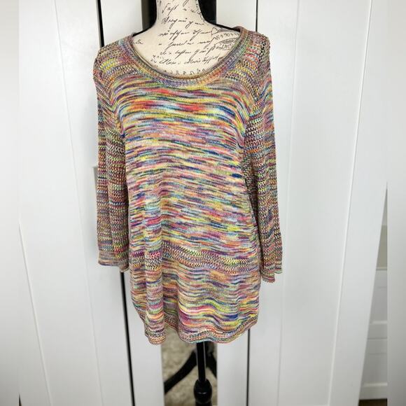 John Paul Richard Textured Knit Striped Sweater Size XXL - Picture 3 of 9